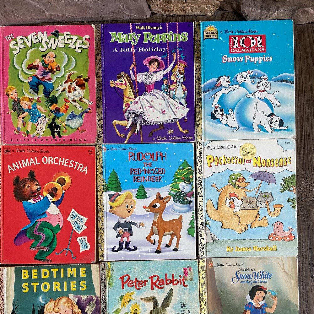 Antique/Vintage/Collectible LITTLE GOLDEN BOOKS Bundle - 19 Books Dating 1942-19 - Picture 3 of 6